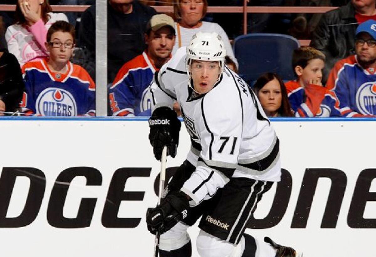 Kings winger Jordan Nolan was fined $1,436.94 by the NHL.