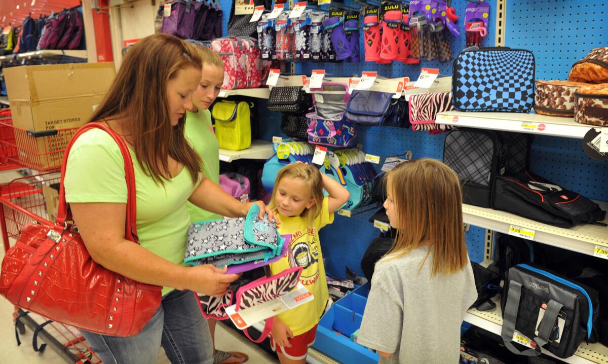 Target shoppers in Texas took advantage of a tax-free weekend on back-to-school shopping from Aug. 7-9.