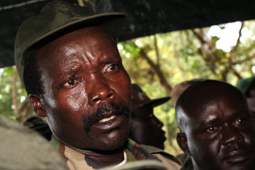 Lord's Resistance Army leader Joseph Kony, seen in a November 2006 photo, is being sought by thousands of African soldiers under U.S. Special Forces guidance, but he remains elusive and dangerous in his remote refuge in the Democratic Republic of Congo.