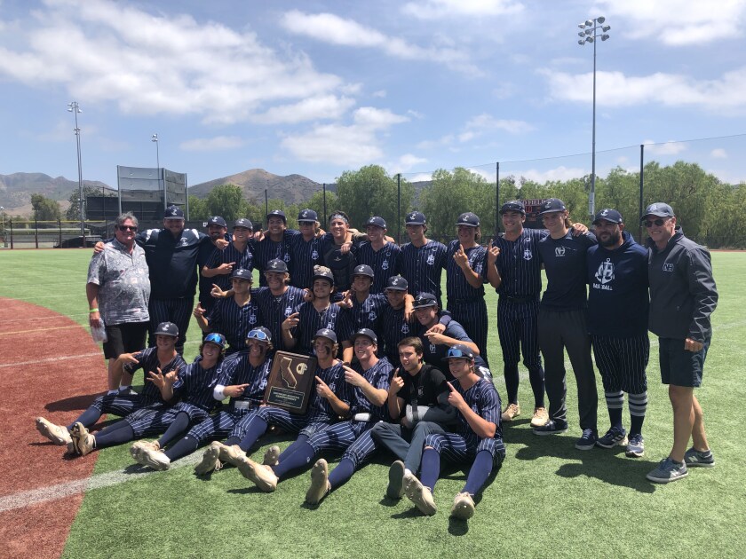 The Newport Harbor High baseball team won the CIF Southern California Regional Division III title on Saturday.