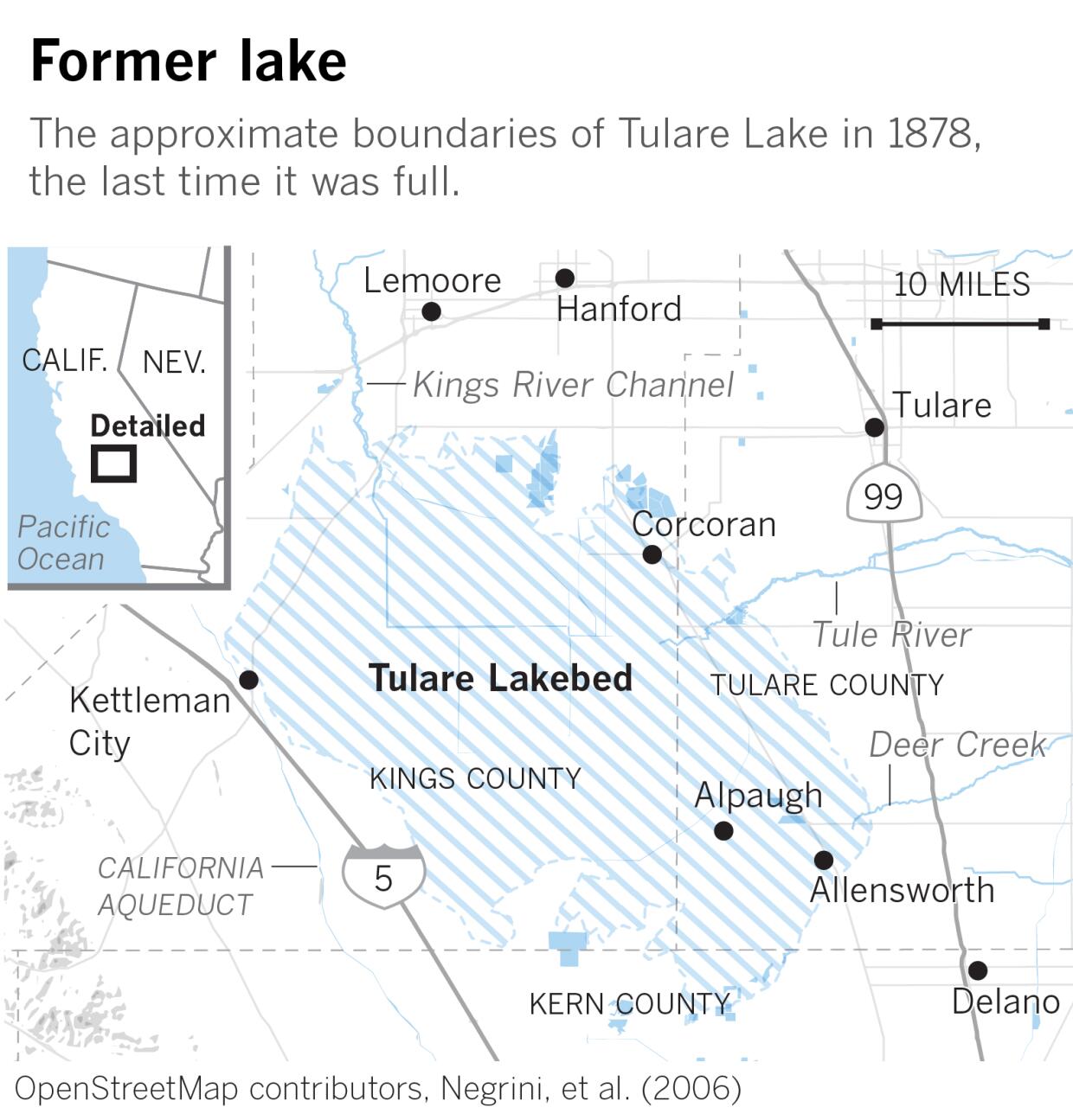 Tulare Lake 2025 Map