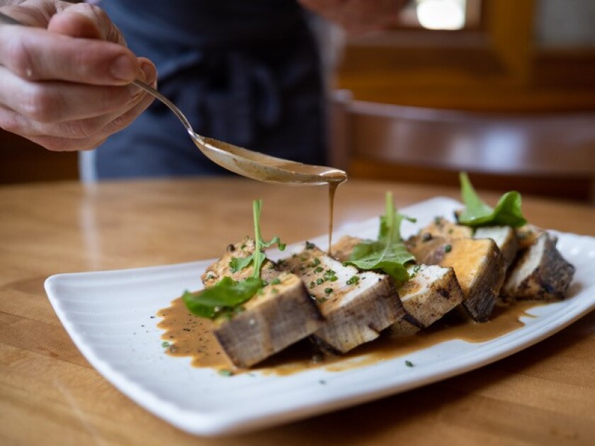San Diego-caught Swordfish Chop at The Fishery.