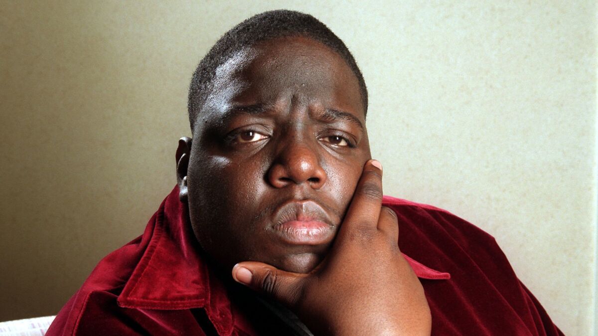 The Notorious B.I.G. not long before he was killed in 1997.