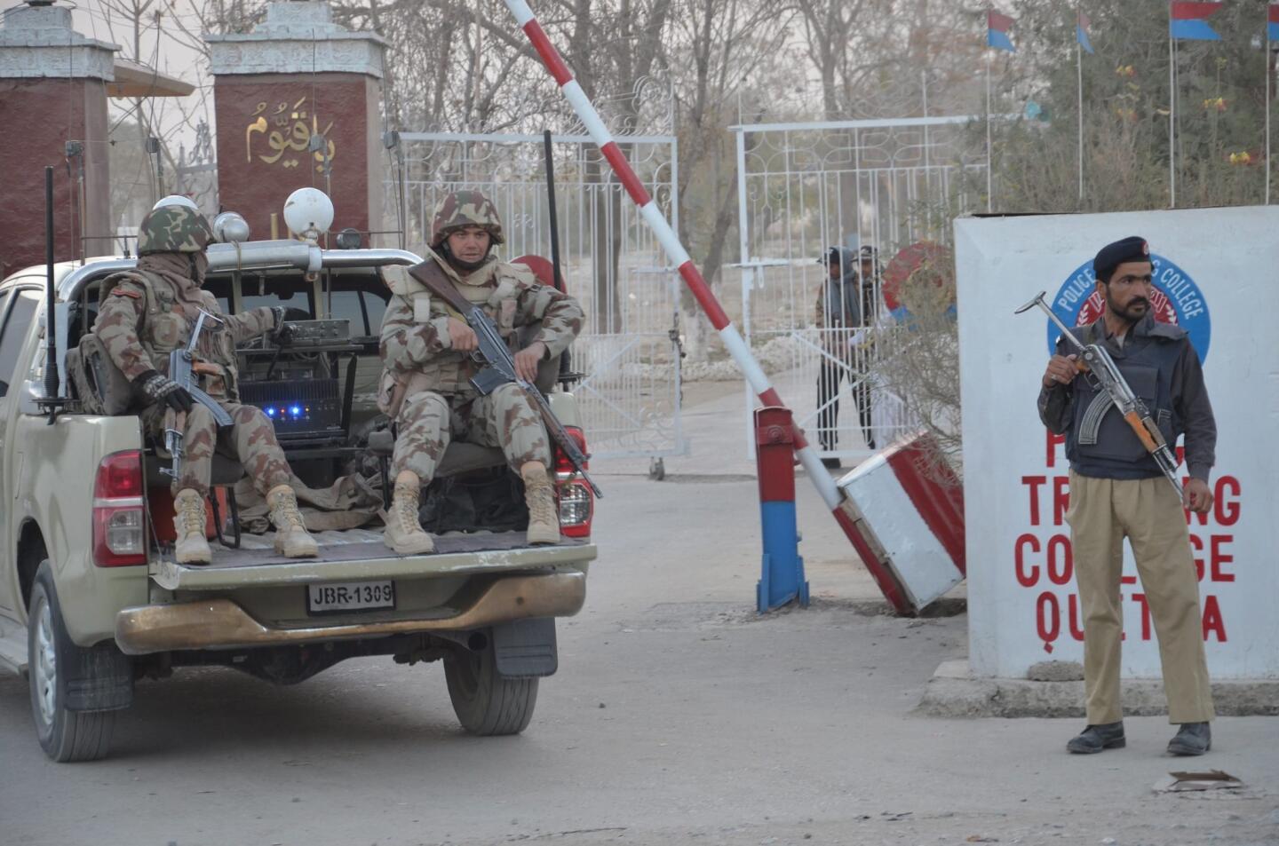 Attack on police academy in Pakistan