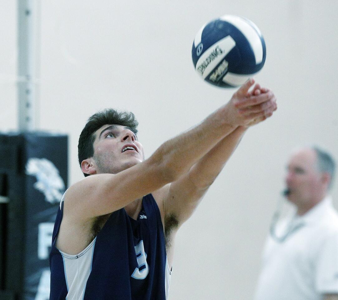 Photo Gallery: Crescenta Valley vs. Burbank in Pacific League boys’ volleyball