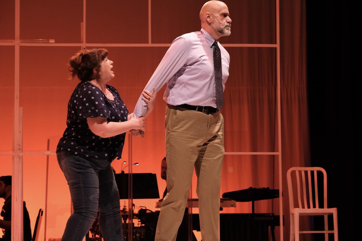 Melissa Fernandes, left, and Berto Fernandez in Oceanside Theatre Company's "Next to Normal."