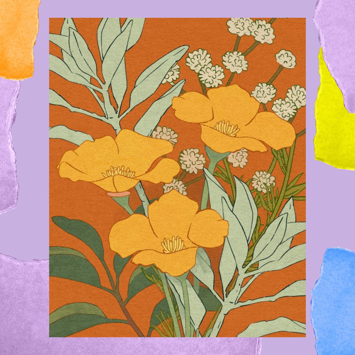 An illustration of wildflowers.