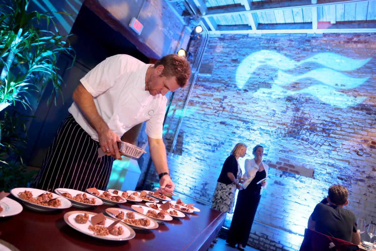 Chef Curtis Stone and Princess Cruises officially kicked off a partnership in August 2015 in downtown Los Angeles.