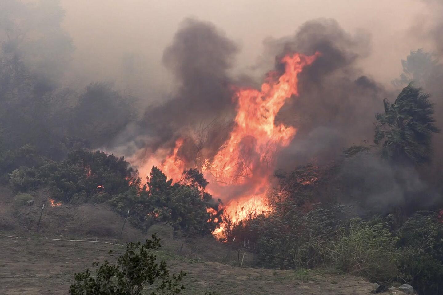 Some Irvine evacuations lifted as fires burn 27,000 acres - Los