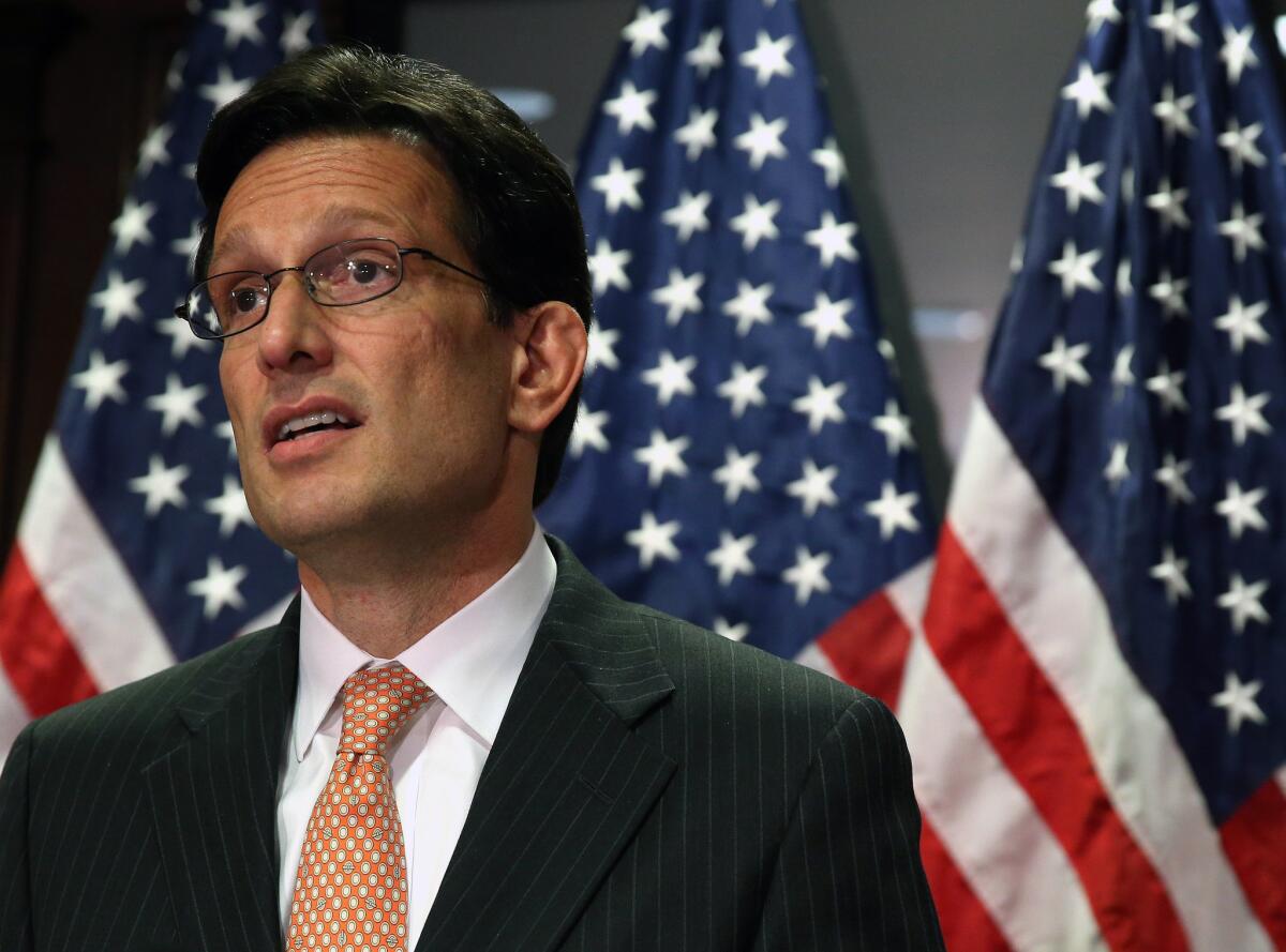 House Majority Leader Eric Cantor (R-Va.) was among those present to celebrate the release of "reform conservatives'" new policy manifesto on May 22.