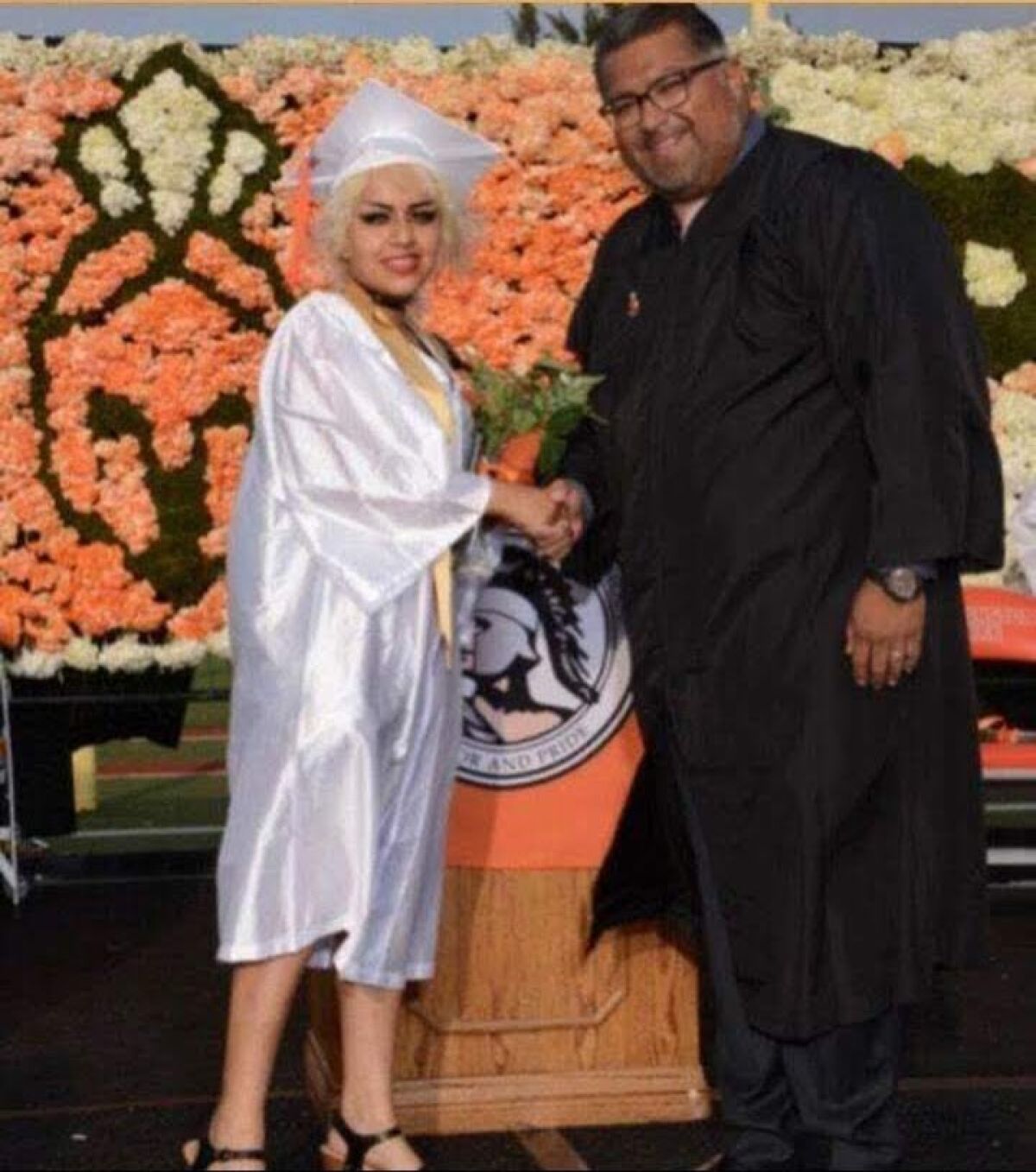 Daisy De La O at her graduation from Huntington Park High School