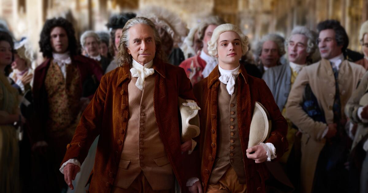 In the pleasing ‘Franklin,’ Michael Douglas plays a flirtatious founding father