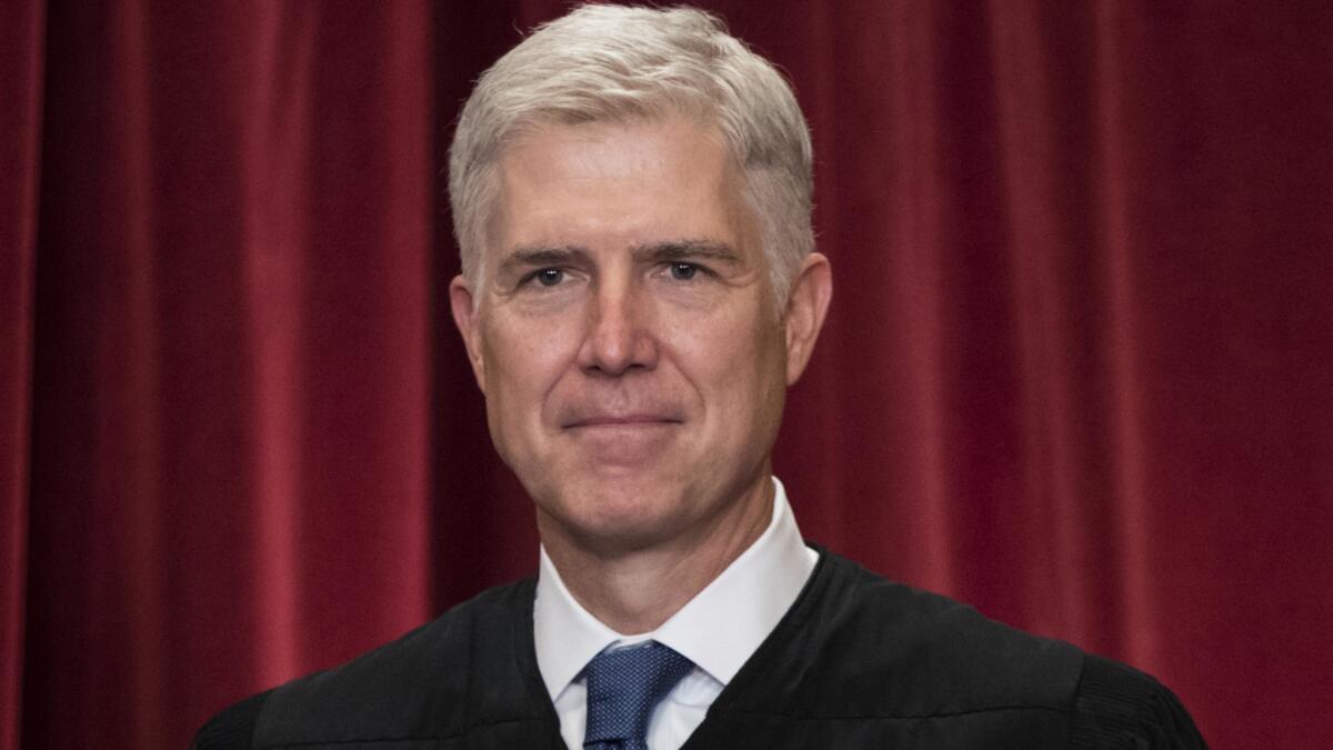 Associate Justice Neil Gorsuch at the Supreme Court.