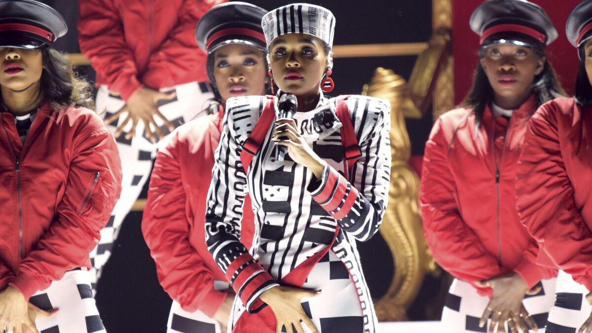 Janelle Monáe, seen here at the BET Awards, has written some of the most effective protest songs of 2018,