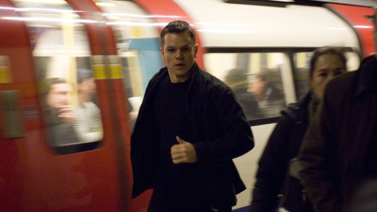 Matt Damon in "The Bourne Ultimatum." (Jasin Boland / Universal Studios)