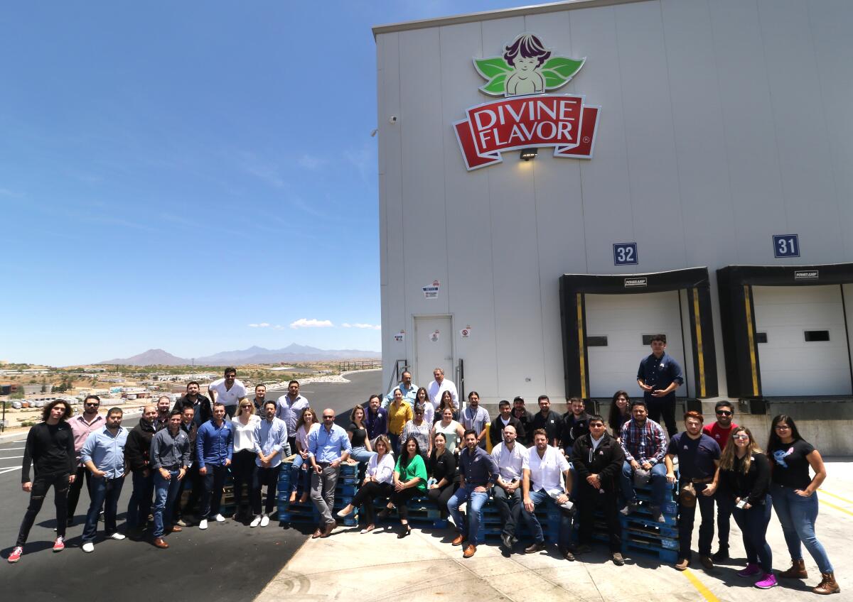 The Divine Flavor team is seen here at a facility in Nogales, Ariz.