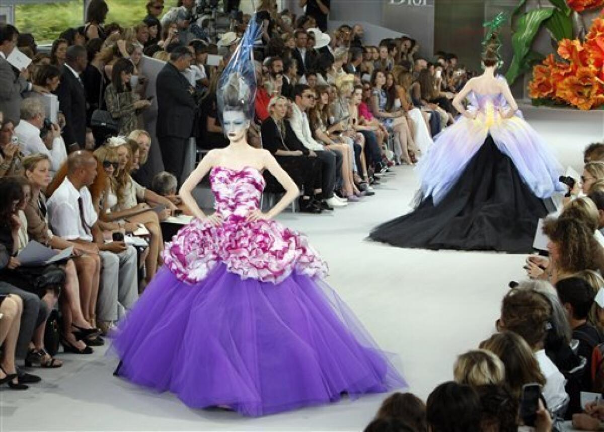 Paris couture blooms with colorful gowns from Dior - The San Diego  Union-Tribune