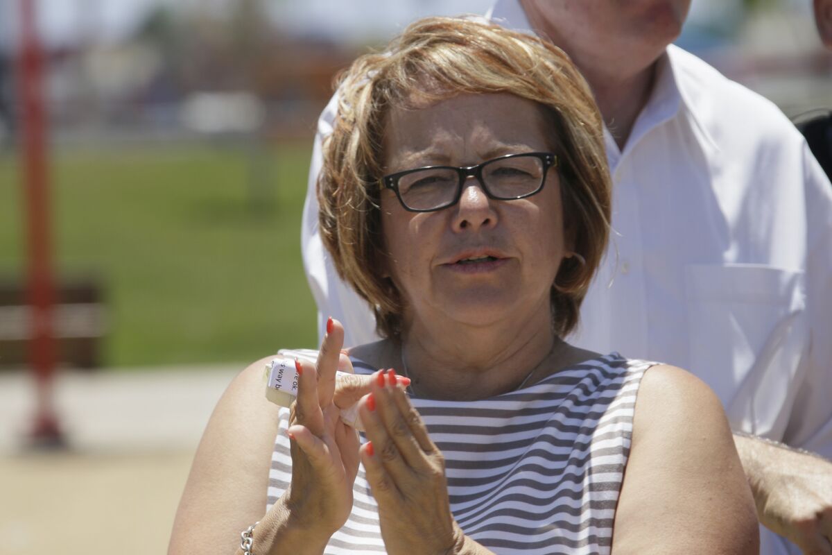 Maria Elena Durazo is leaving the Los Angeles County Federation of Labor.