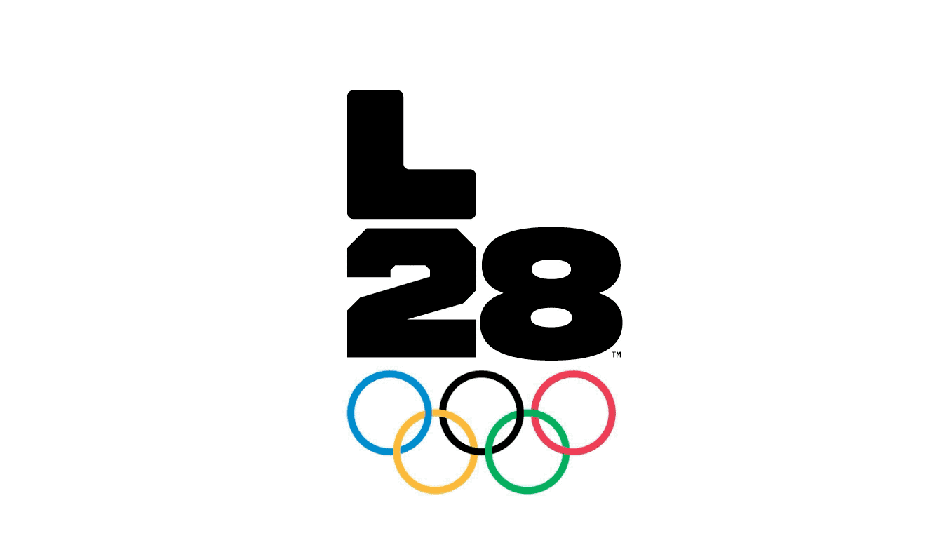 A sampling of LA28 Olympic logos.