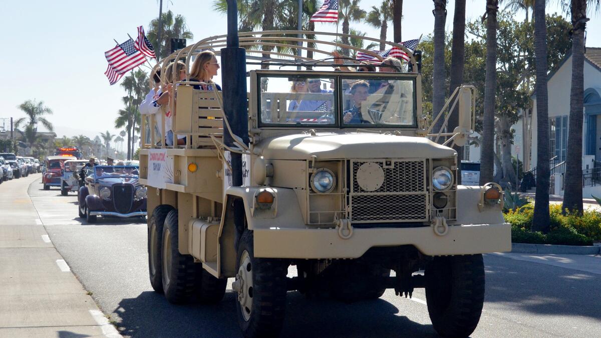 A Hometown Olympian parade was held Sunday between the Balboa Pier and American Legion Post.