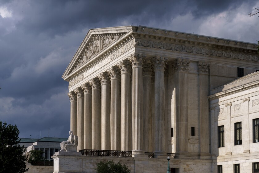The Supreme Court is seen in Washington.