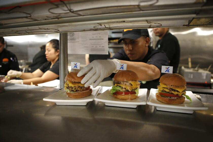 Los Angeles Times file Burger King said 90 percent of the people who ordered the Impossible Burger during a trial run this spring are meat eaters.