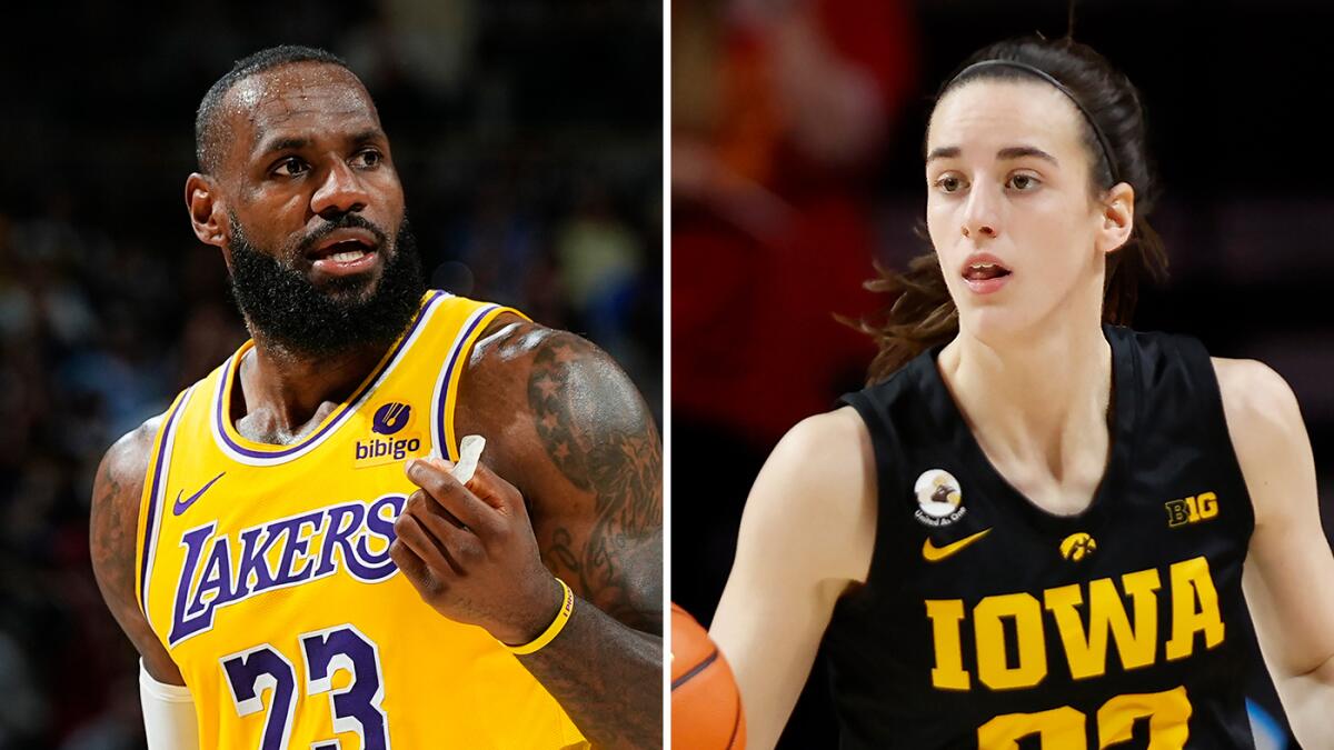 LeBron James rooting for Caitlin Clark: 'I've walked that road before' - Los Angeles Times