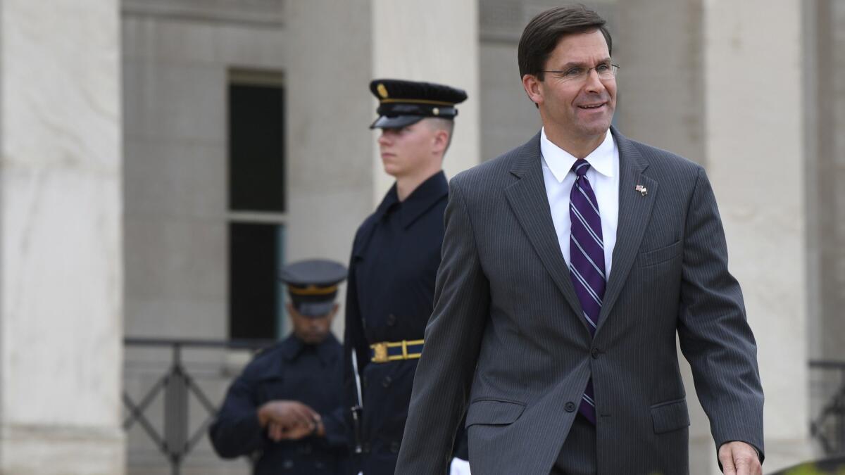 Acting Defense Secretary Mark Esper is part of an unprecedented number of acting officials in key Defense Department positions.