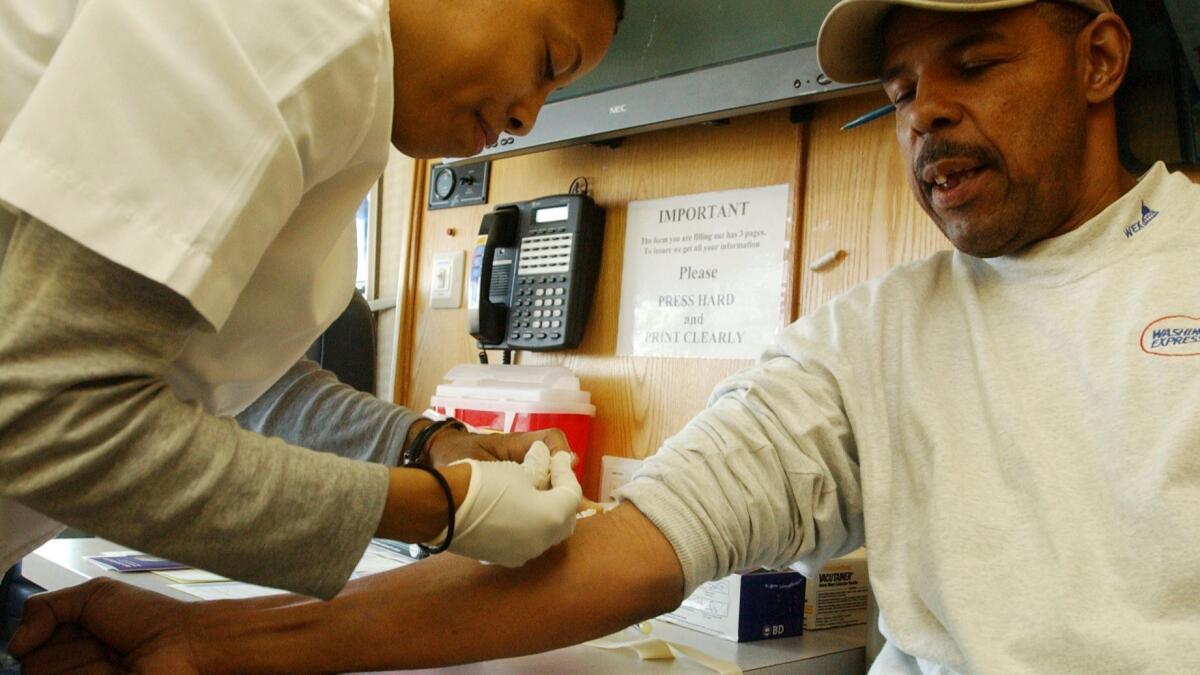 Before having blood drawn for a PSA test, be sure to discuss the benefits and harms of screening with a medical professional, experts say.