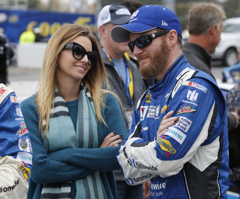 Dale Earnhardt Jr. and his wife, Amy, were among the passengers in a plane that ran off a runway and caught fire Thursday in Tennessee.
