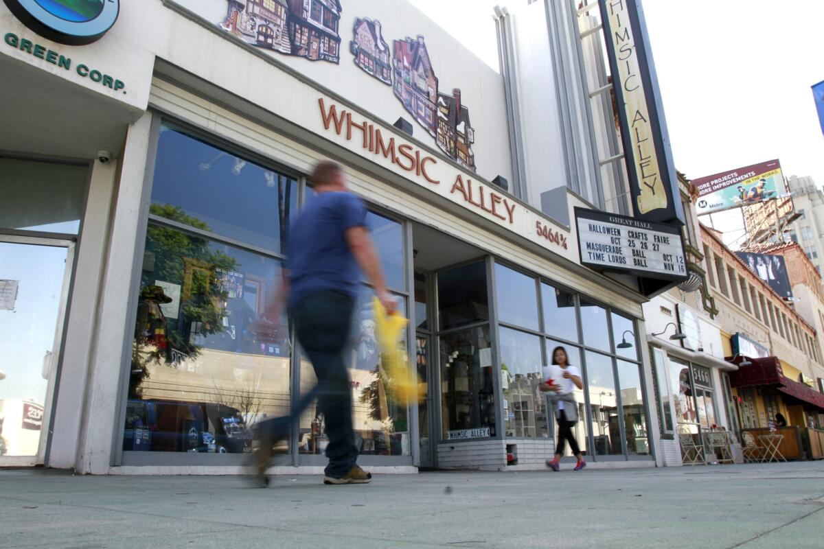 Whimsic Alley on Wilshire Boulevard in Los Angeles has settled a lawsuit brought against it by Warner Bros. for infringing on "Harry Potter" trademarks.