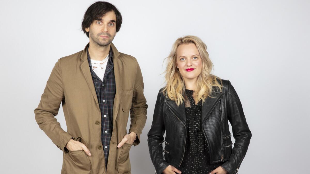 Director Alex Ross Berry and actress Elisabeth Moss of "Her Smell," photographed in the L.A. Times Photo and Video Studio at the 2018 Toronto International Film Festival.