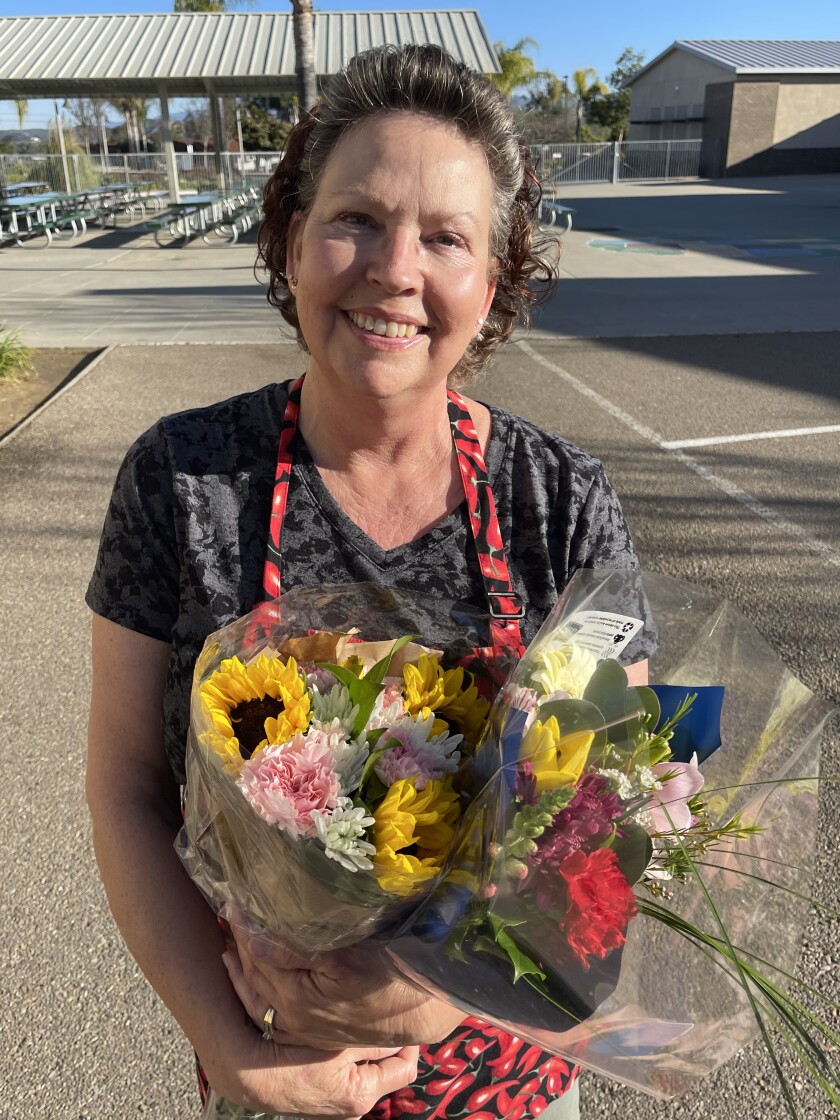 RUSD employee Gayla Hager is the San Diego County Classified Employee of the Year and also for the state of California.