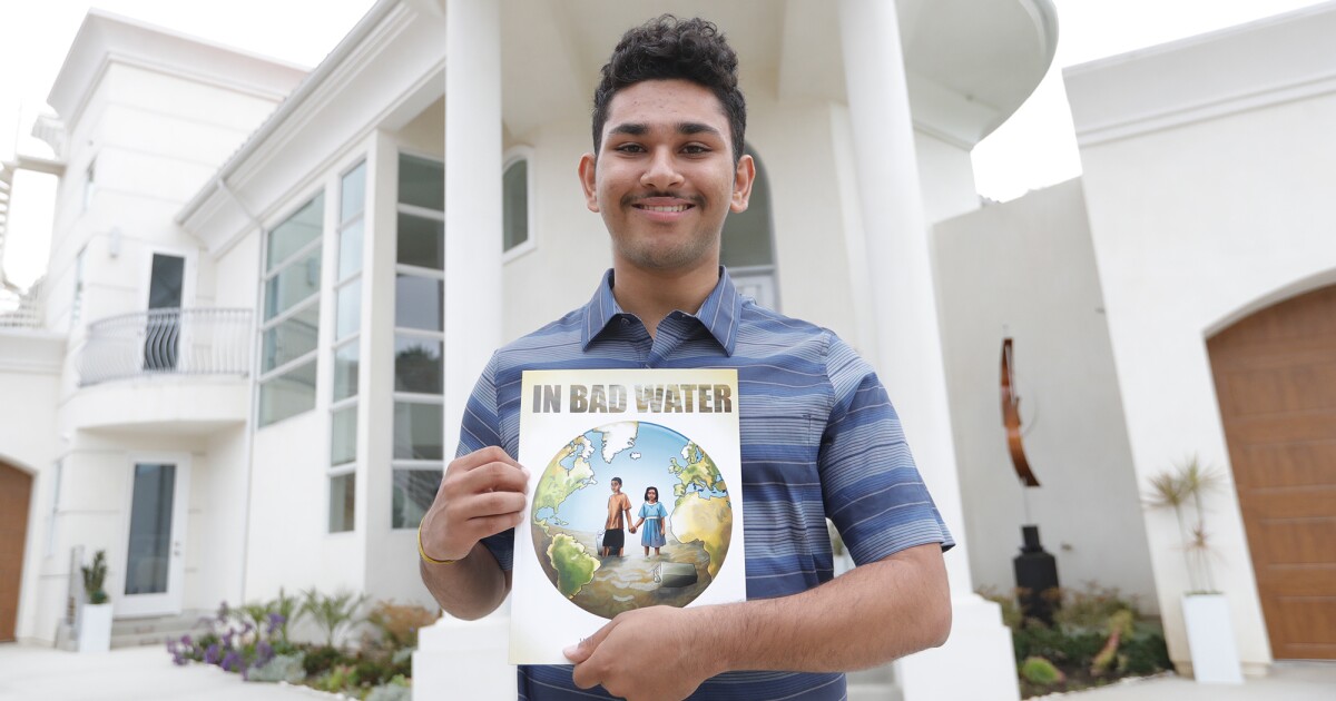 Corona del Mar student shows how kids can help end a global crisis in new book, 'In Bad Water' - Los Angeles Times