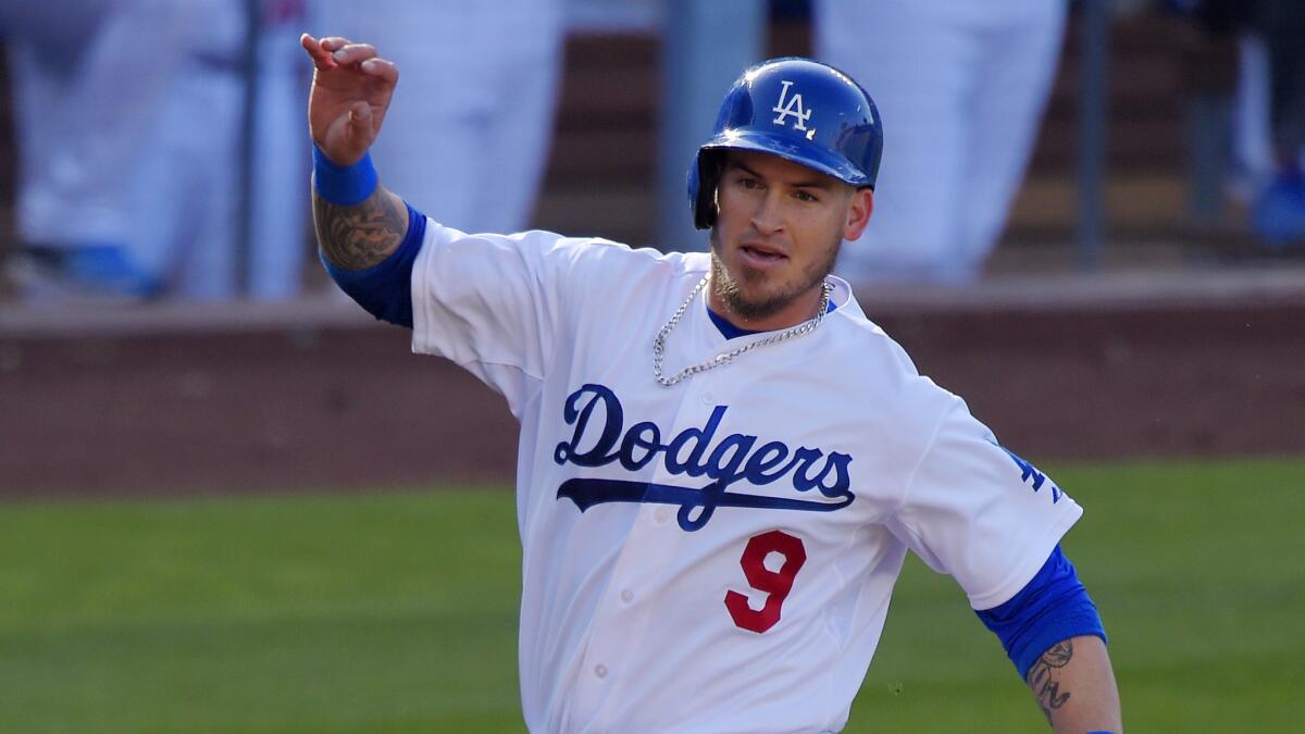 Dodgers' Yasmani Grandal exits game because of concussion scare