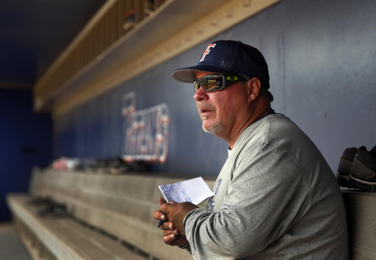 Rick Vanderhook has coached Cal State Fullerton into the 2014 NCAA baseball tournament.
