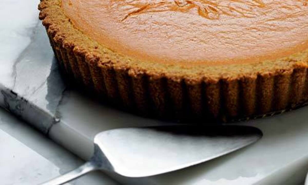 "For pumpkin pie, I've been around the block with all the different kinds of variations. And you know what? Maybe it's like when a woman starts dating. She wants a studly guy, a rich guy, but then she says to herself, 'I just want a really nice guy.' This pumpkin pie -- really nice guy."