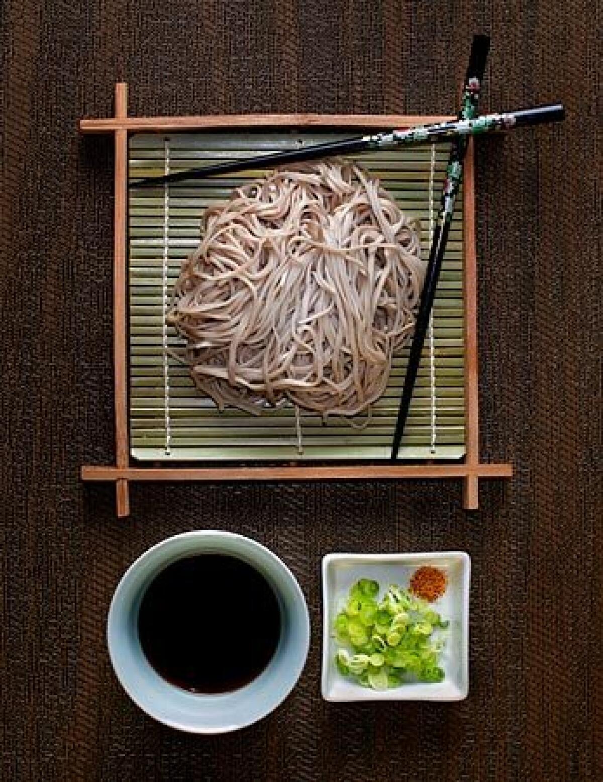 On New Year's Eve in Japan, soba is eaten as a symbol of longevity.