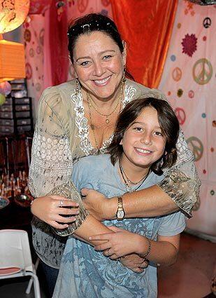 Actress Camryn Manheim and son Milo Jacob attend P.S. Arts' 14th annual "Express Yourself" at Barker Hangar in Santa Monica on Nov. 7 .