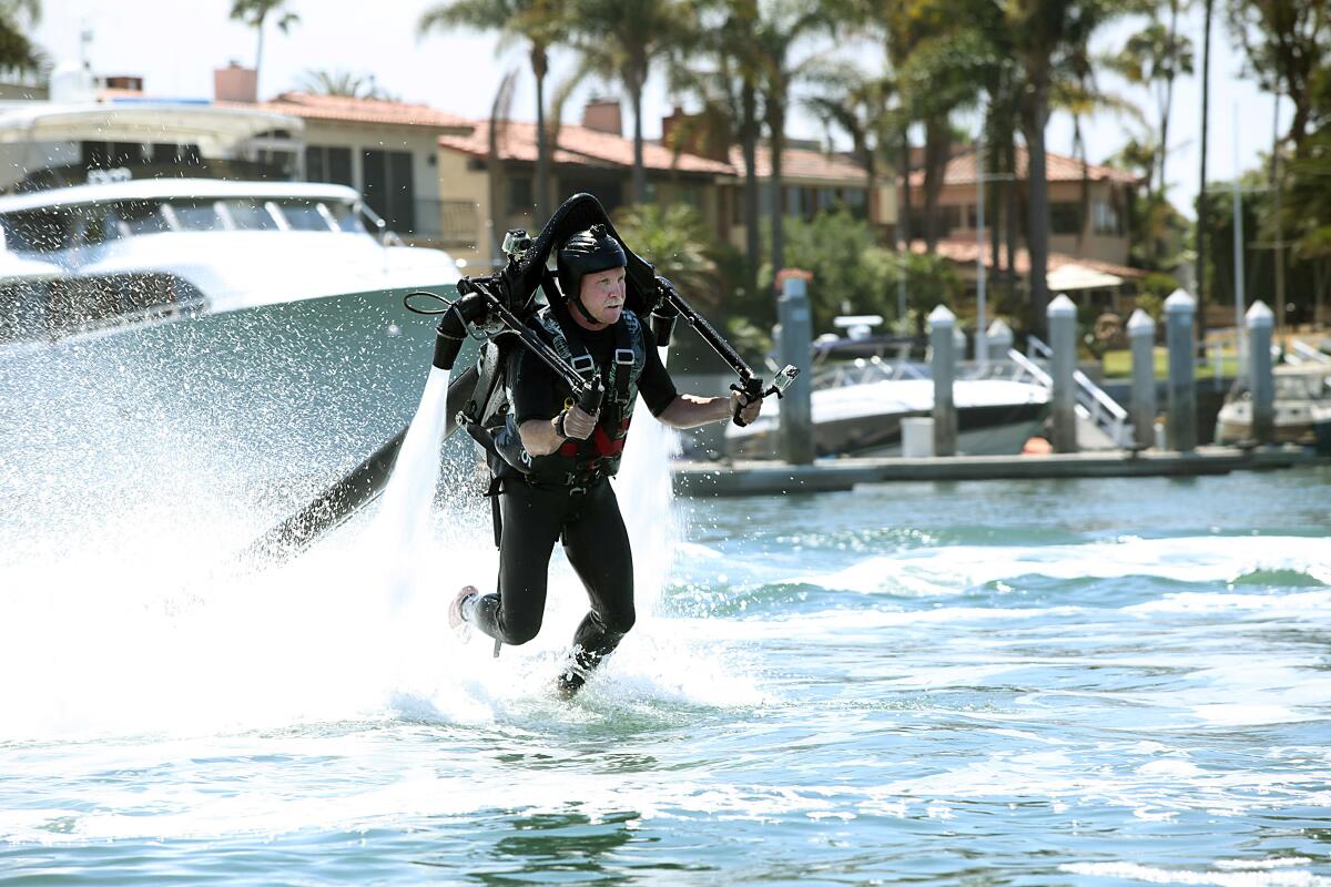 Jet pack was great, except for the part when I almost drowned.