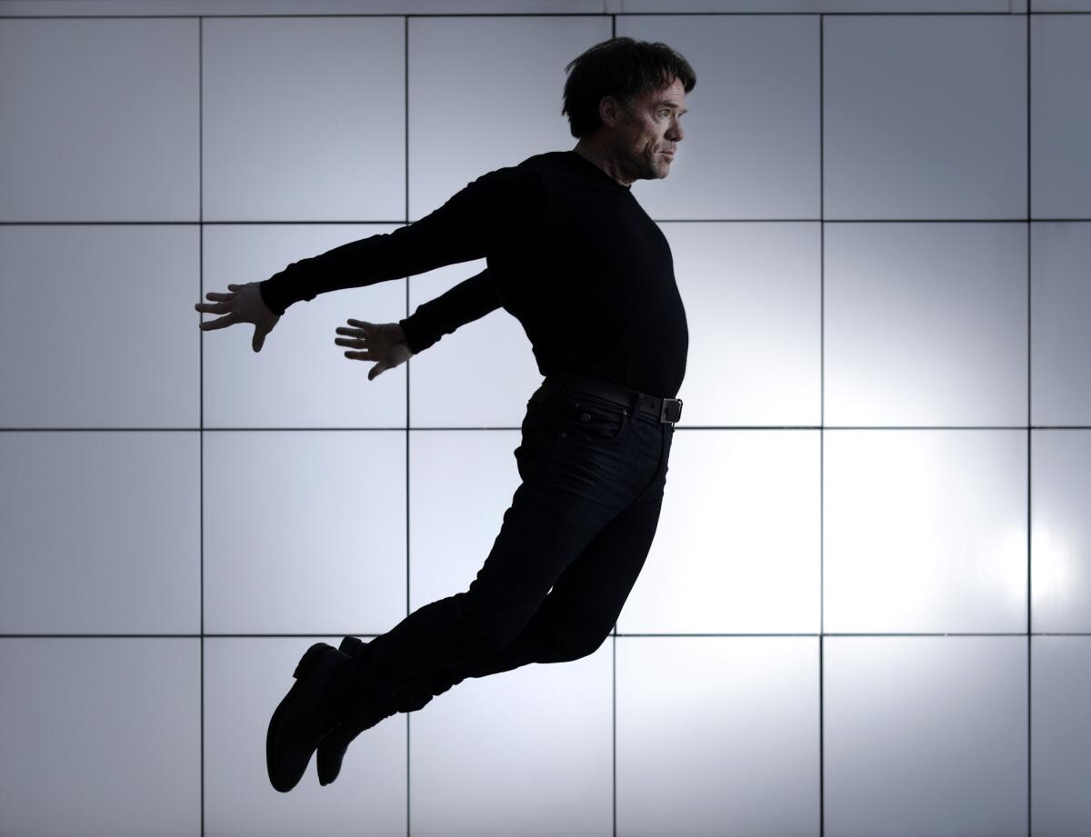Movement artist Terry Notary, seen at the Getty Center, channels his inner ape in in the Oscar-nominated foreign film "The Square."