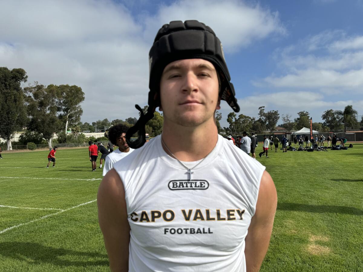 Free safety Hudson Campbell of Capistrano Valley.