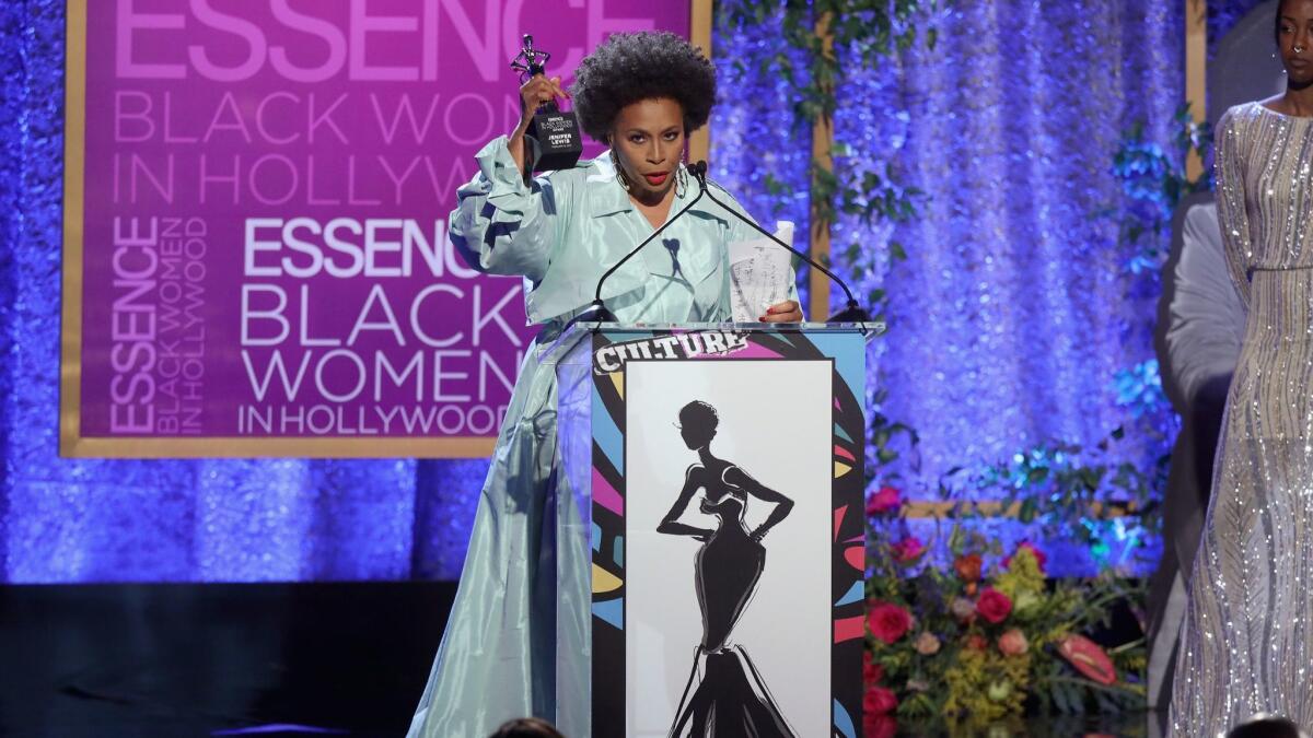 Honoree Jenifer Lewis accepts her award during the 2019 Essence Black Women in Hollywood Awards luncheon at the Regent Beverly Wilshire Hotel on Feb. 21 in Los Angeles.