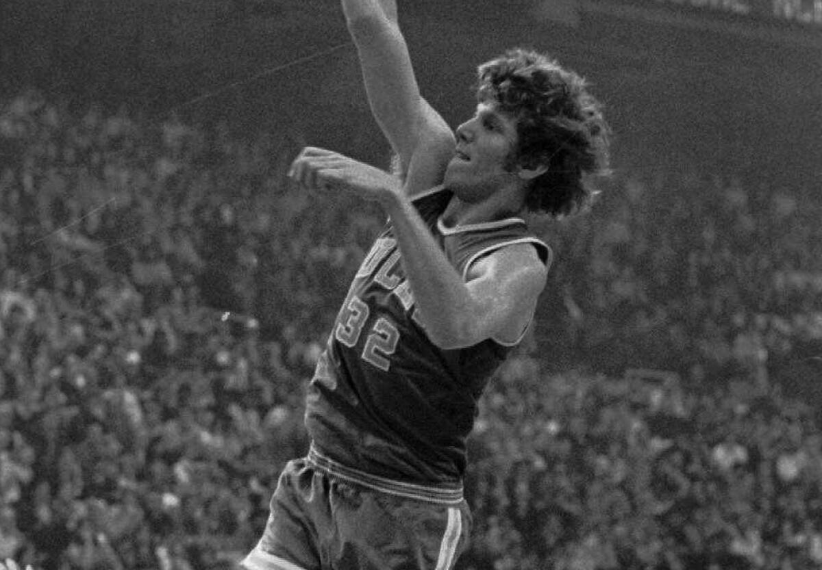 Bill Walton's 24 points led UCLA to an 81-76 victory over Florida State in the 1972 NCAA title game.
