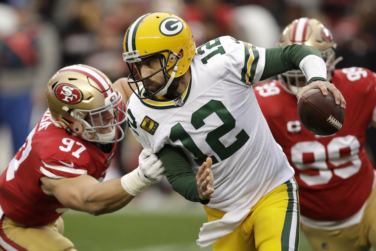 Rodgers again falls short of another Super Bowl appearance - The San Diego  Union-Tribune