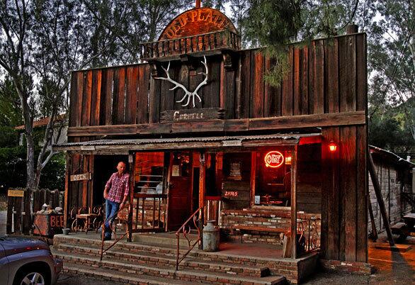 Co-owner Morgan Runyon at the Old Place, where everything is cooked over an oak grill fire.