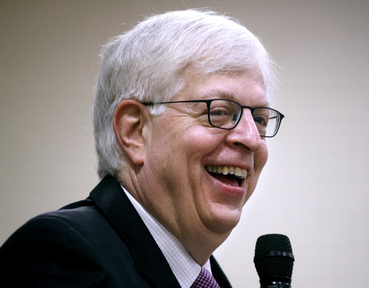 File Photo: Radio talk show host Dennis Prager gave the keynote address "Was America Meant to be a Secular Nation?" at the YMCA of the Foothills 18th Community Prayer Breakfast held at the Crescenta-Canada Family YMCA in La Canada Flintridge on Thursday, November 3, 2011. The Republican Club of the Foothills will welcome radio talk show host and columnist Dennis Prager to the next meeting at 6:30 p.m. on Thursday, July 25.
