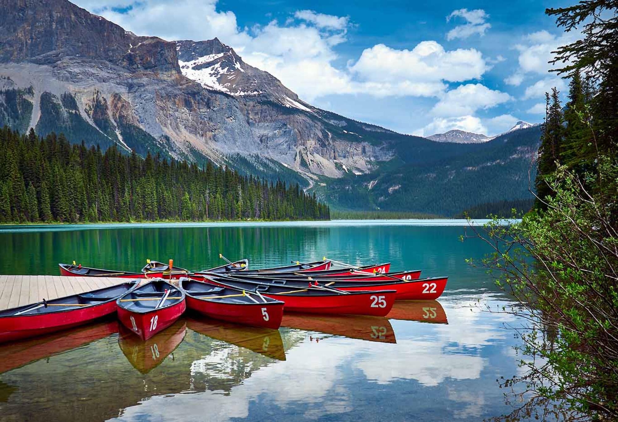 Emerald Lake in Rocky Mountains, Yoho National Park, British Columbia, Canada