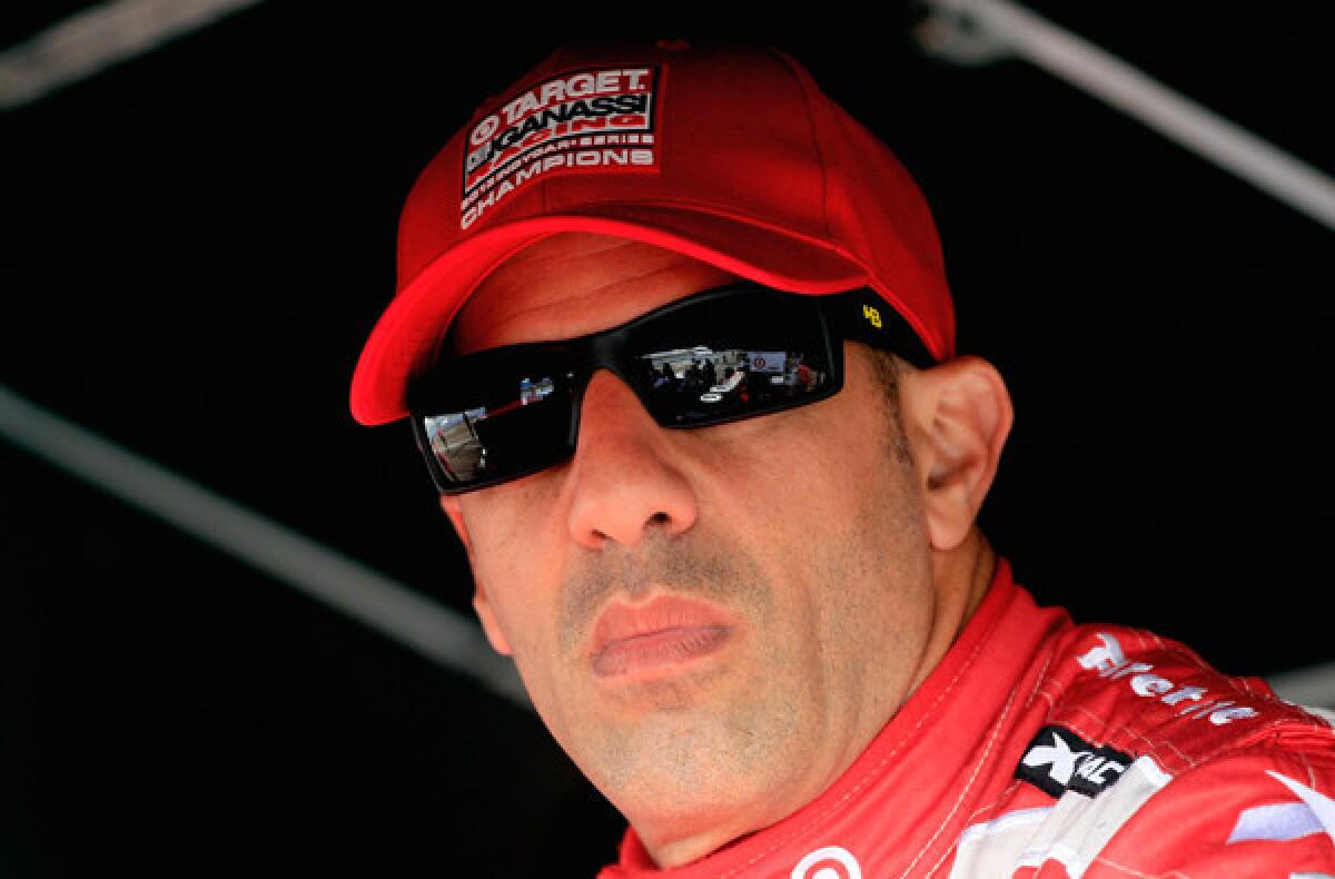 IndyCar driver Tony Kanaan waits for a practice to begin last week at the season-opening race in St. Petersburg, Fla.