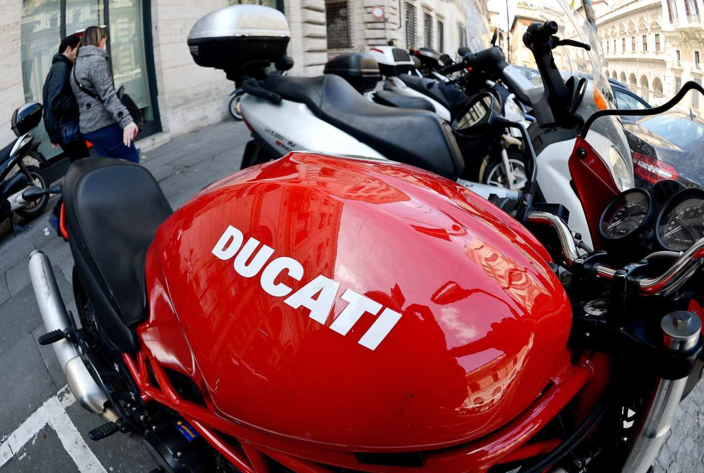 Ducati on the street in Rome